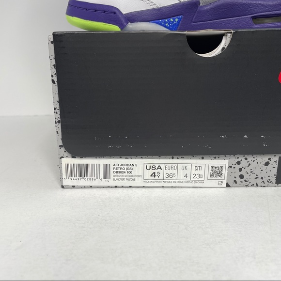 Nike Air Jordan 5 Retro GS “Alternate Belair” NEW - Picture 4 of 4